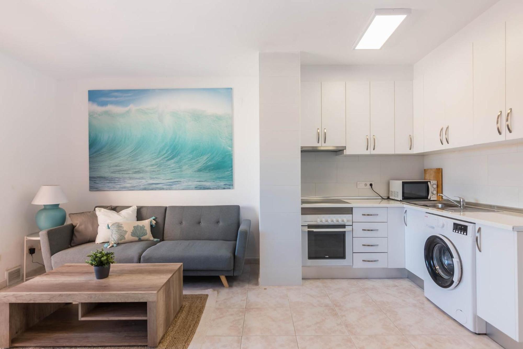 Urbanizacion Copacabana - La Manga Del Mar Menor Km2 - Vistas A Mediterraneo Dormitorio Doble Y Sofa-Cama Exterior foto